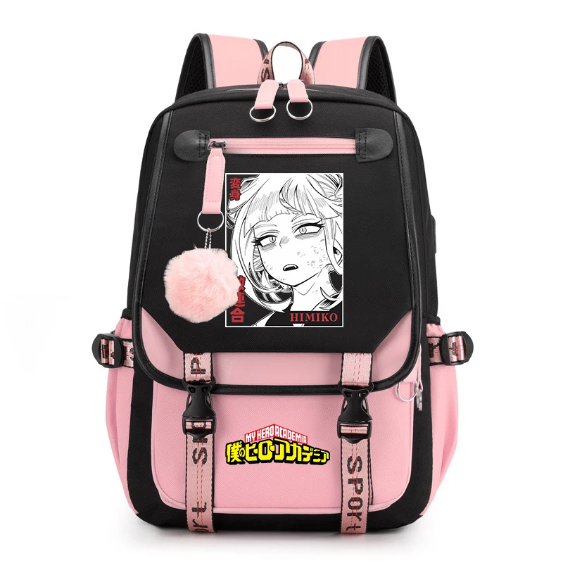 My Hero Academia Anime Print Student Backpack Lightweight Casual Daypack for Girls School Travel 1