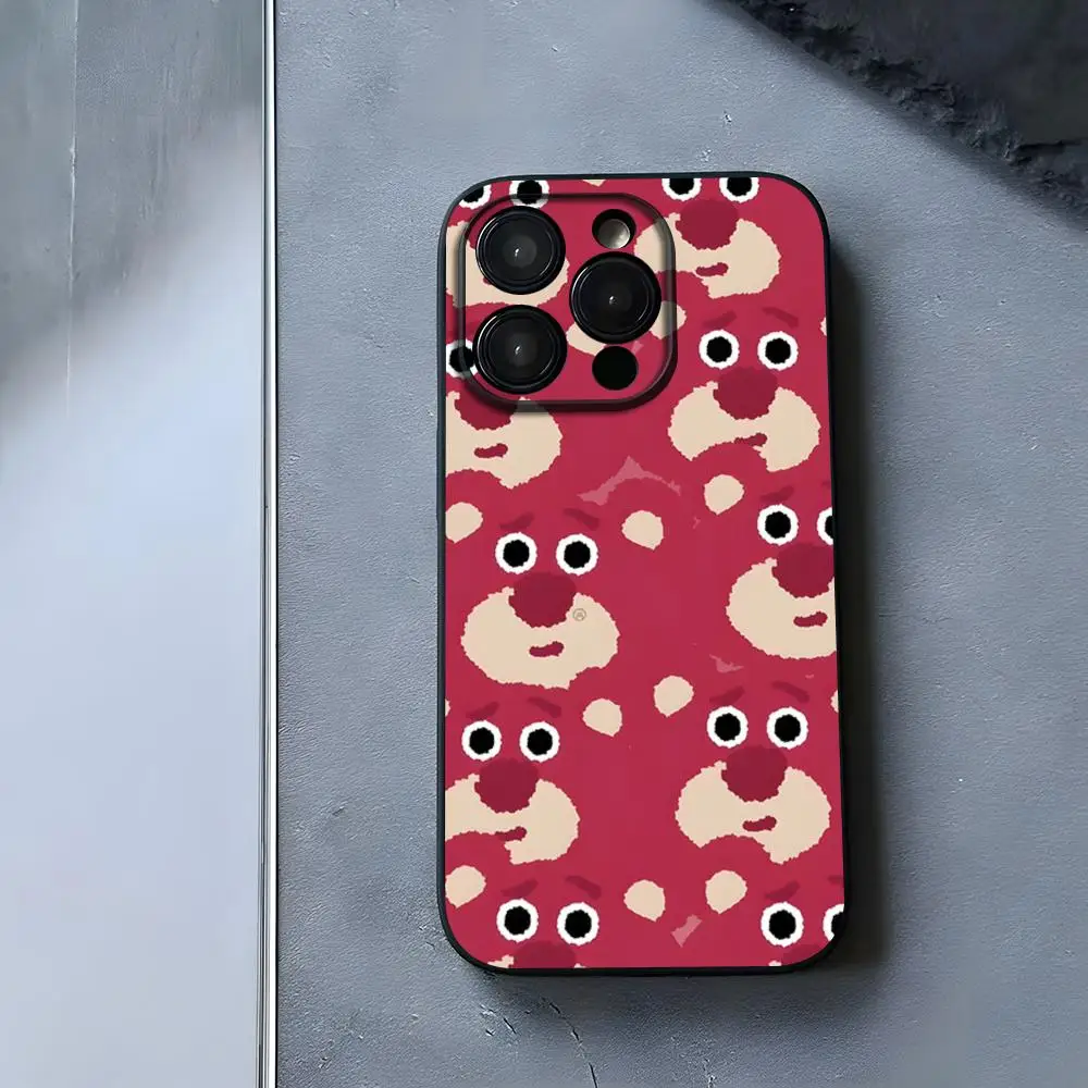 Custodia Per Telefono Disney Strawberry Per Samsung S 24 23 22 21 20 Bear Matte/Antiriflesso Plus Ultra A 24 34 54 53 Luxury Black Shell Cove