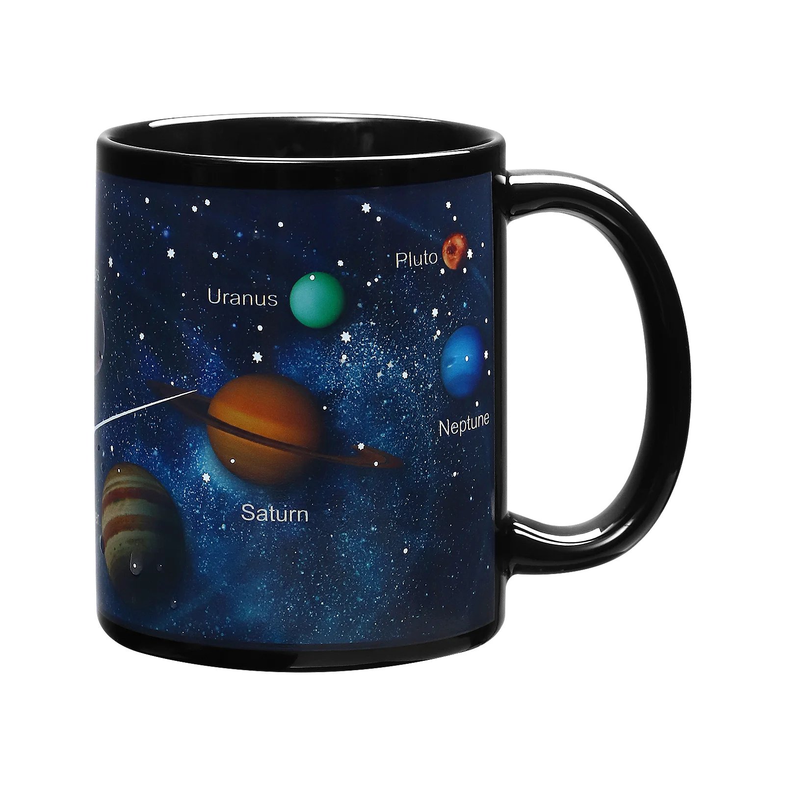 

1pc Solar System Heat- Reactive Mug Color Changing Cup Ceramic Coffee Mug (330ml)