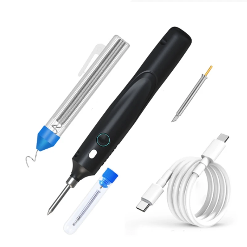 

Big Deal 8W-15W USB Soldering Iron Set Adjustable Temperature Ceramic Core Heating Portable Home Soldering Solder Repair Tool