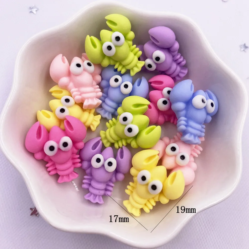 Resin Crafts Accessories Resin Ornaments Resin Crafts Ornament Crafts Miniature Figurines Miniature Ornament 10pcs Colorful Resin Fish Crab Shell Lobster Styles Ocean Animal Flatback Cabochon Scrapbook Craft DIY Accessory Decor Figurine