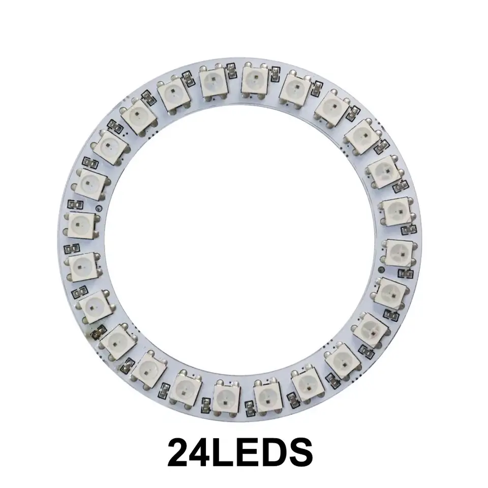 1-10PCS WS2812B Addressable LED Ring 8 16 24 35 45 241LEDS WS2812 5050 Built-in RGBIC Round Modules Light Lamp Smart Development image 11