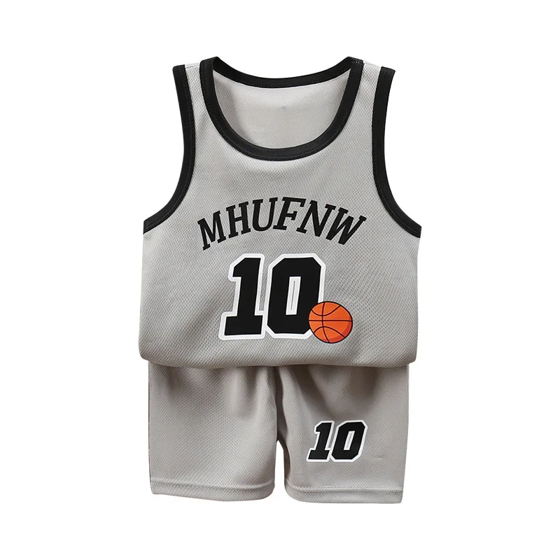 Children's Ball Suit Suit Summer Sports Boys Middle And Large Children Vest Shorts Ball Clothes Baby Quick Dry Children's Clothi