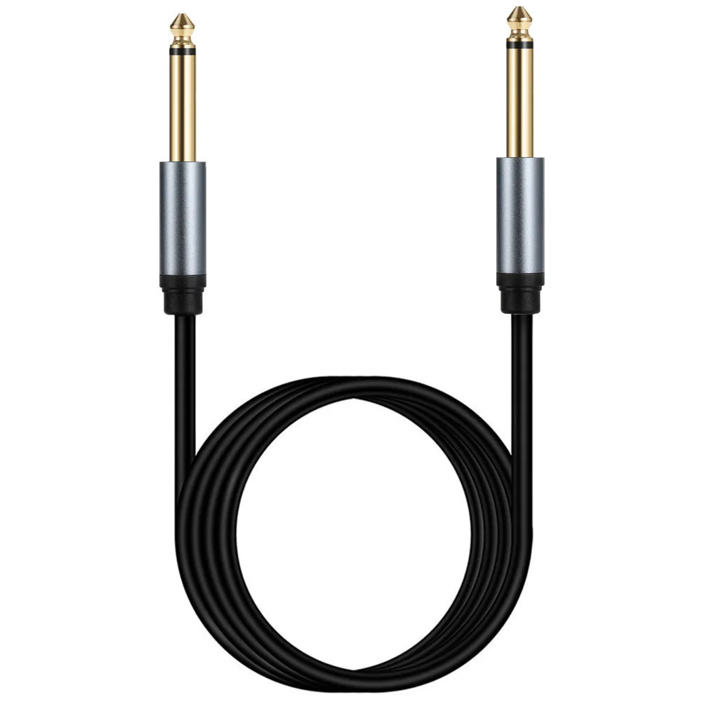 Premium Guitar Patch Cable - 6.35mm Mono Jack Instrument Cord, Male to Male, Various Lengths