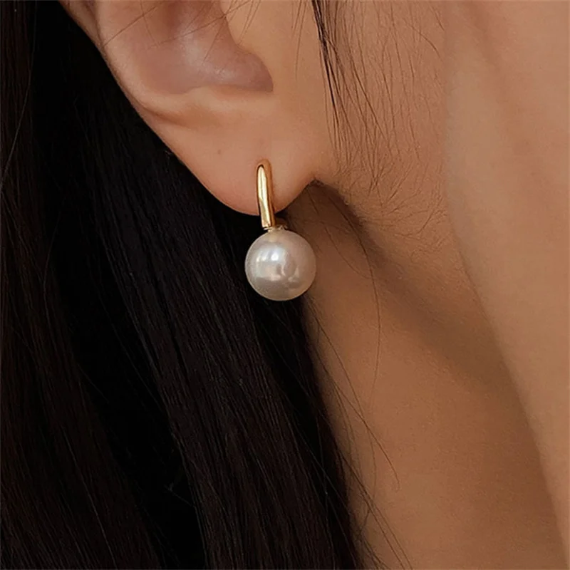 New French Exquisite Imitation Pearl Earrings for Women Fashion Temperament Dangle Earring Wedding Party Jewelry Accessories New French Exquisite Imitation Pearl Earrings for Women Fashion Temperament Dangle Earring Wedding Party Jewelry Accessories