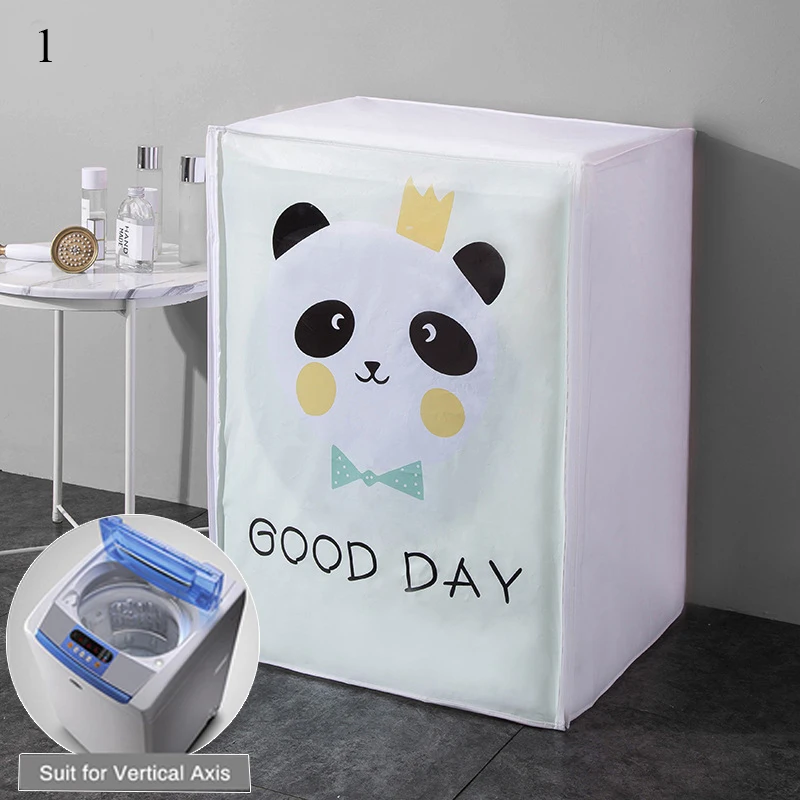 Washing Machine Cover Household PEVA Thickened Waterproof Sunproof Dust Cover