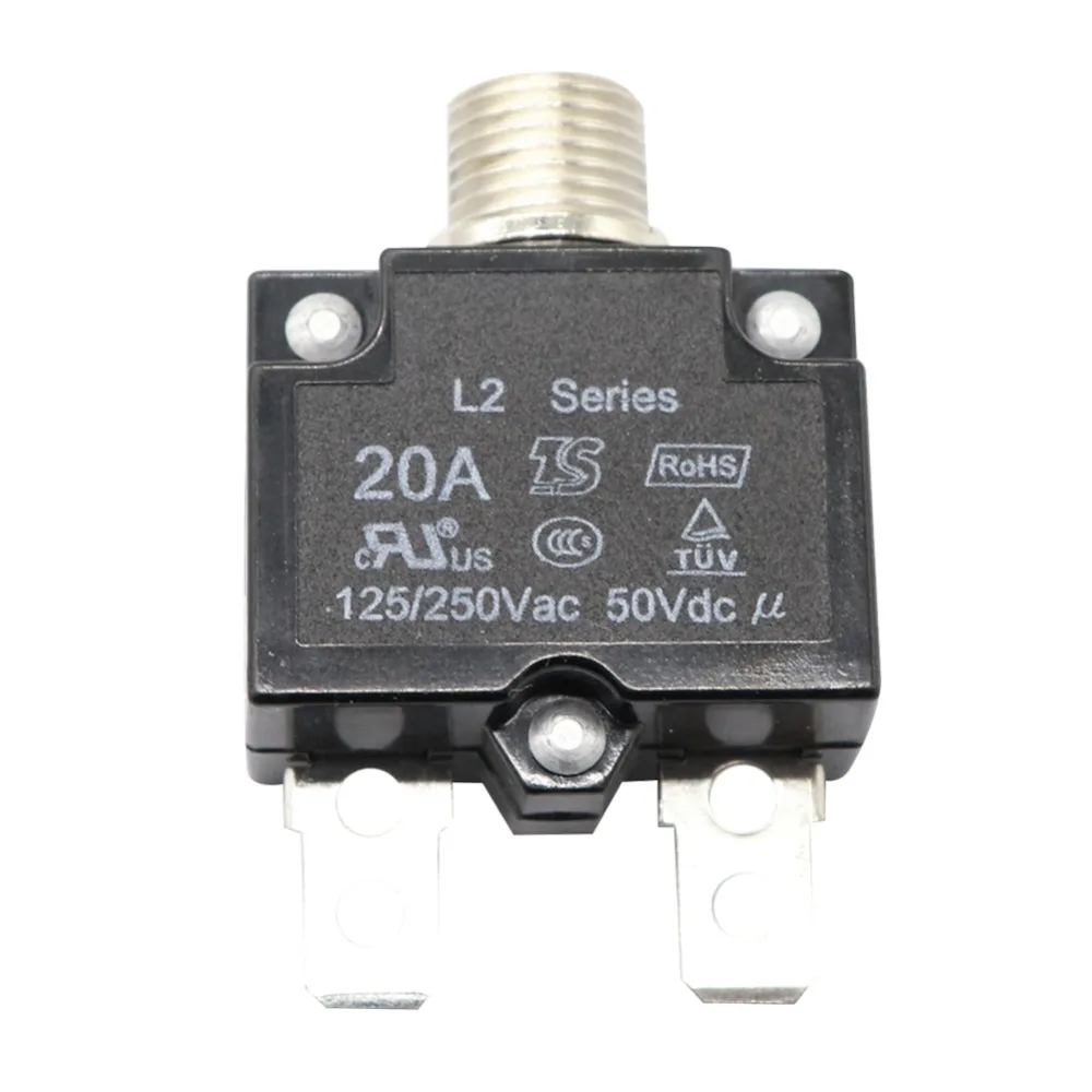 3x NUOVO 30 Amp Pulsante Interruttore Termico 12-50V DC 125 - Foto 14