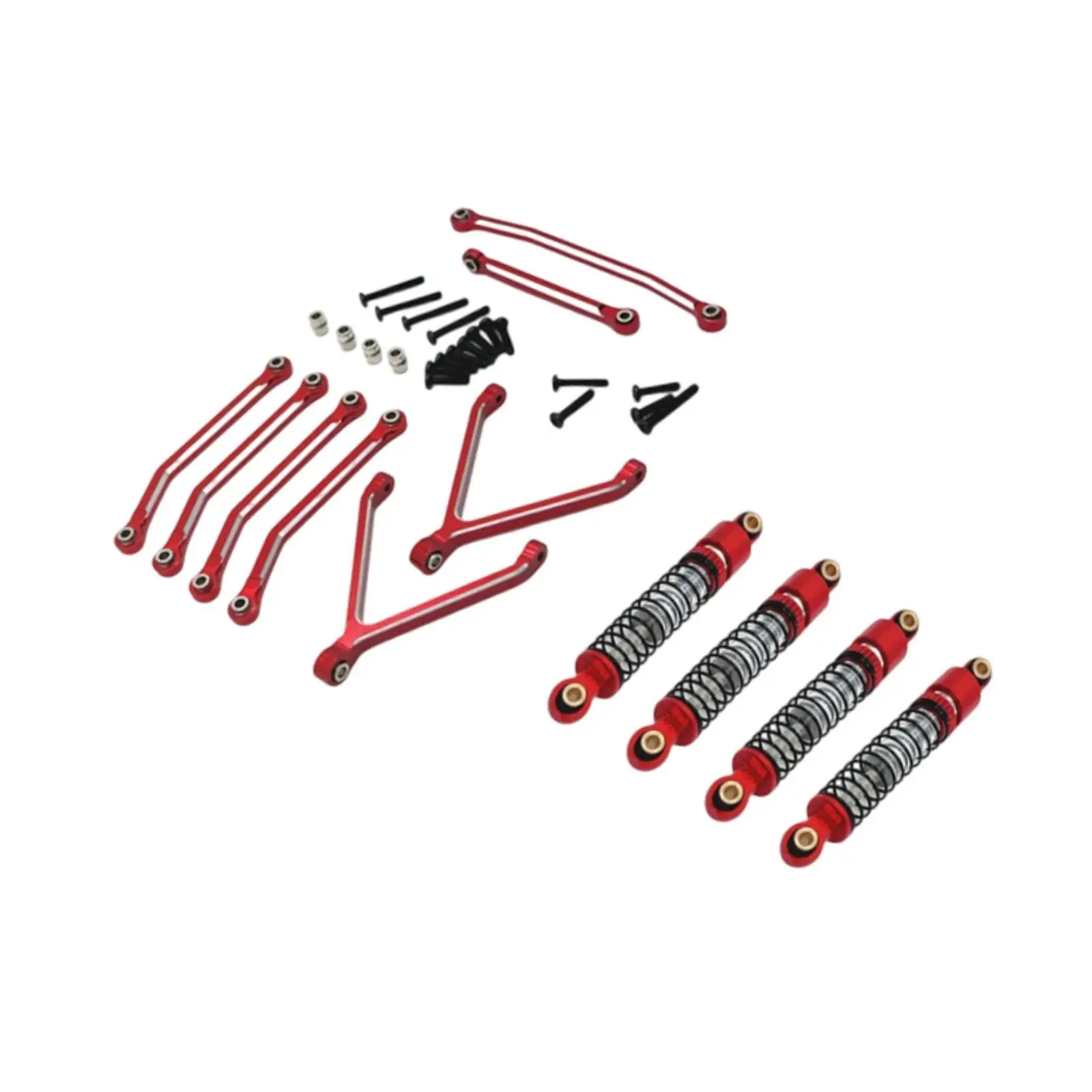 Amortisseurs en Aluminium pour FCX24 1/24 RC Crawler - Kit de Mise à Niveau