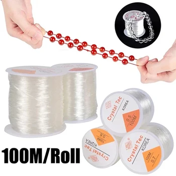 Elastic Thread For Jewelry Making Bead Bracelet and pearl Necklace，Strong and Stretchy Elastic String Cord To Make Bracelets