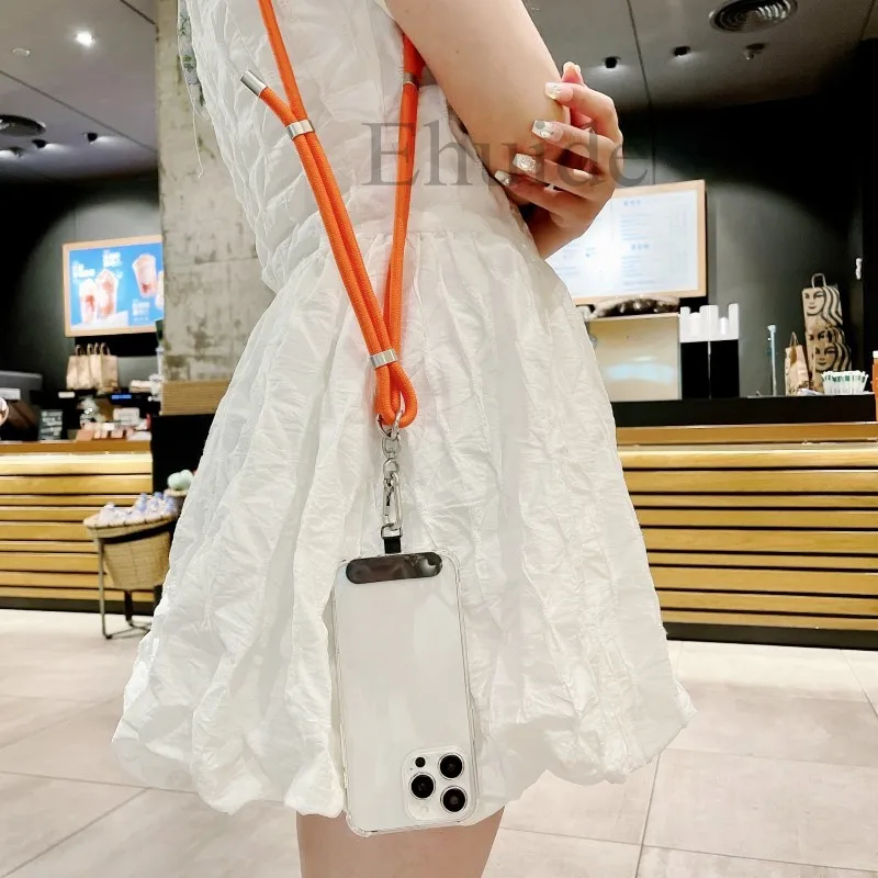 Adjustable Strap Crossbody Transparent Phone Case with Cord Lanyard