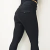 MXLLINA Full Silicone Competition Horse Riding Tights Pocket Women Training Horseback Breeches Riding Pants Equestrian Leggings 3