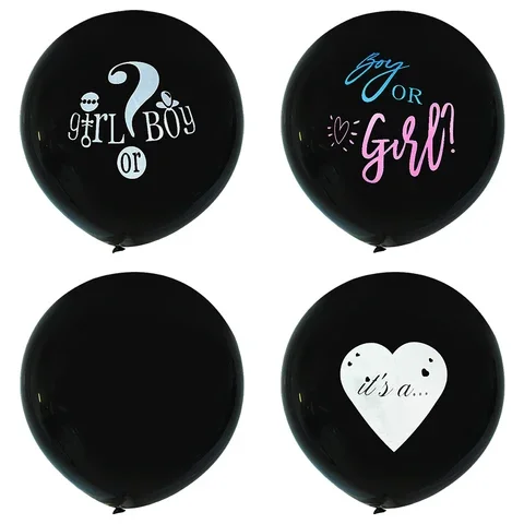 

1Pack Boy or Girl Gender Reveal Balloon 36 inch Blue / Pink Latex Balloon for Gender Reveal Party Decorations Baby Shower Globos