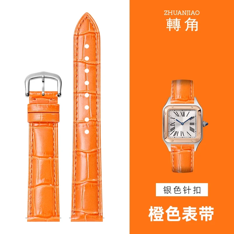 Premium Quality Waterproof Genuine Leather Watchband - Adjustable Watch Strap Bracelet Accessories