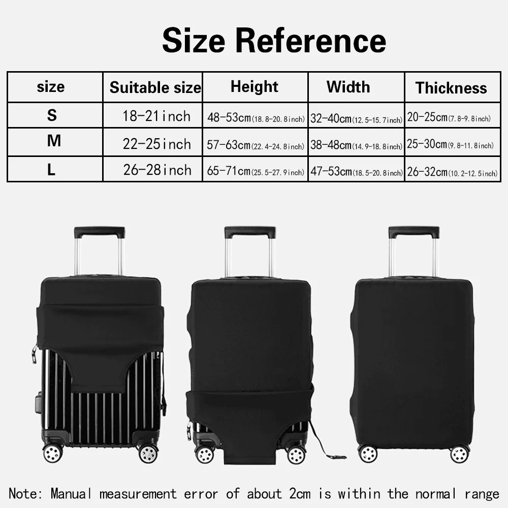 Travel Suitcase Protective Cover for 18-32inch Luggage Cover Elasticity Thicker Dust Trolley Case Travel Accessories