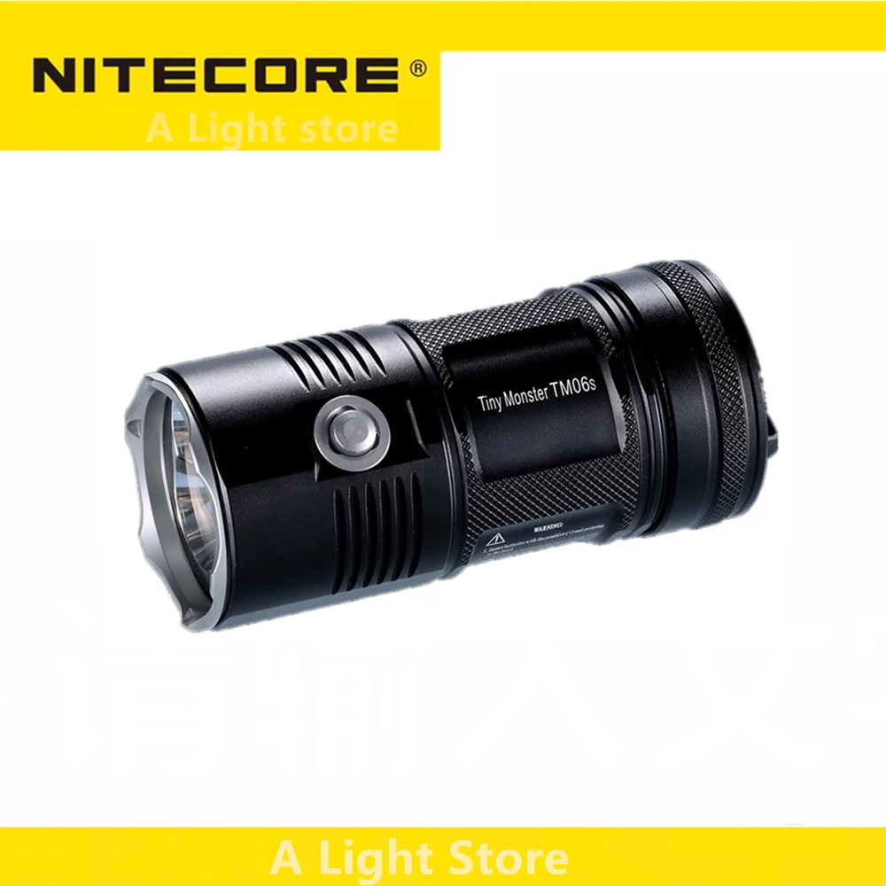 Original NITECORE TM06S Flashlight CREE XML2 U3 LED 4000 Lumens Far Beam Distance High Light searching