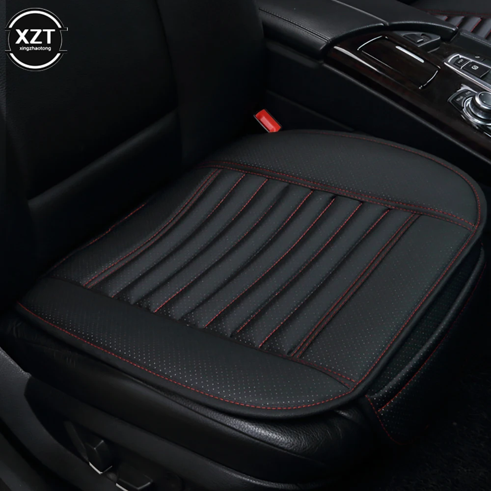 PU Leather Car Seat Cover Front/ Rear/ Full Set Choose Car Seat Protector Cushion Four Seasons Universal Breathable Mat