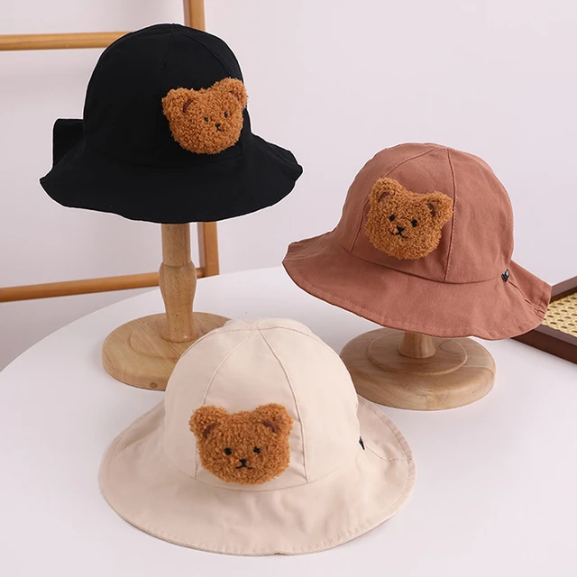 Bear Bucket Hat for Women and Kids