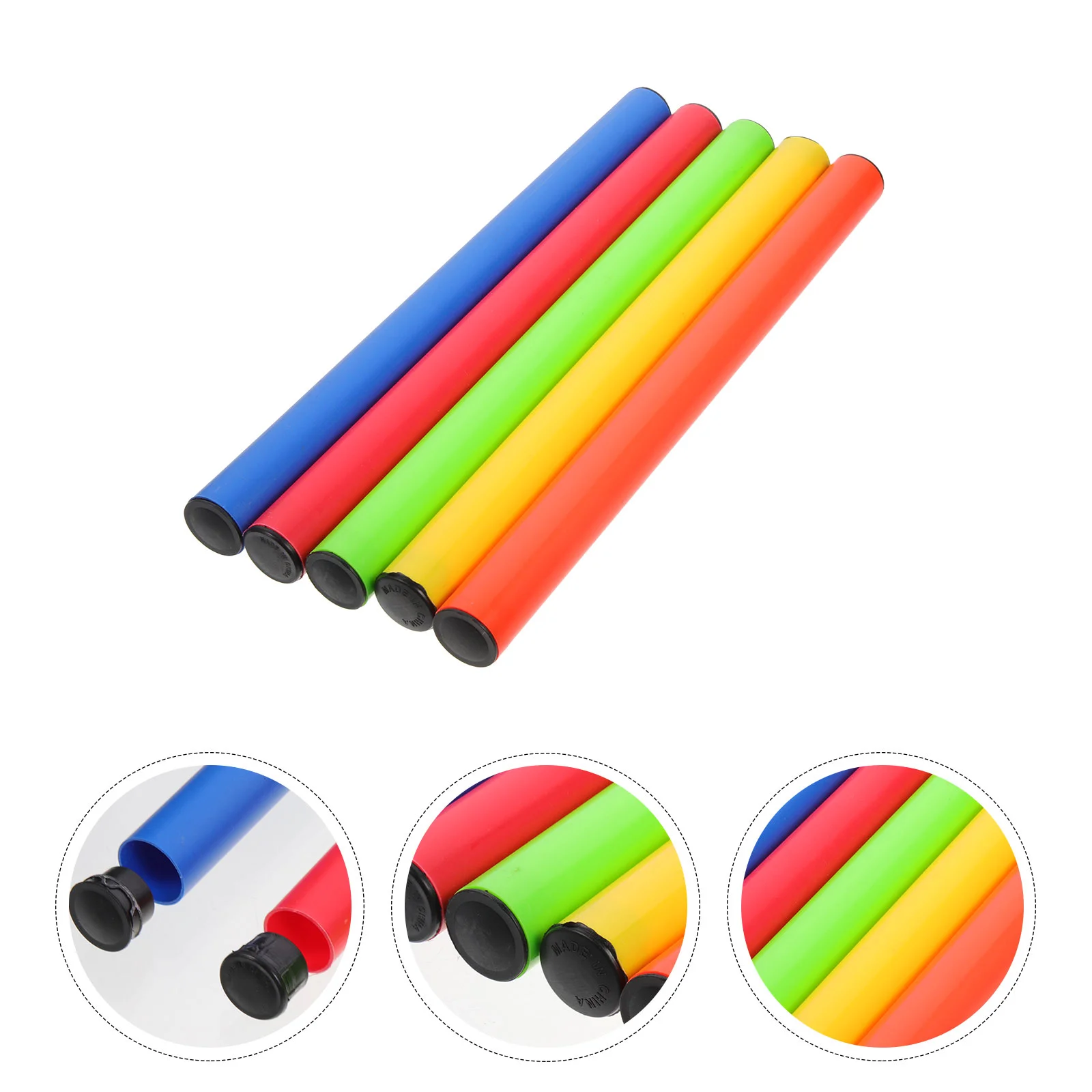 

5 Pcs Relay Race Supply Relaying Stick Field Tools Sports Sticks Track Transfer Competition Kids