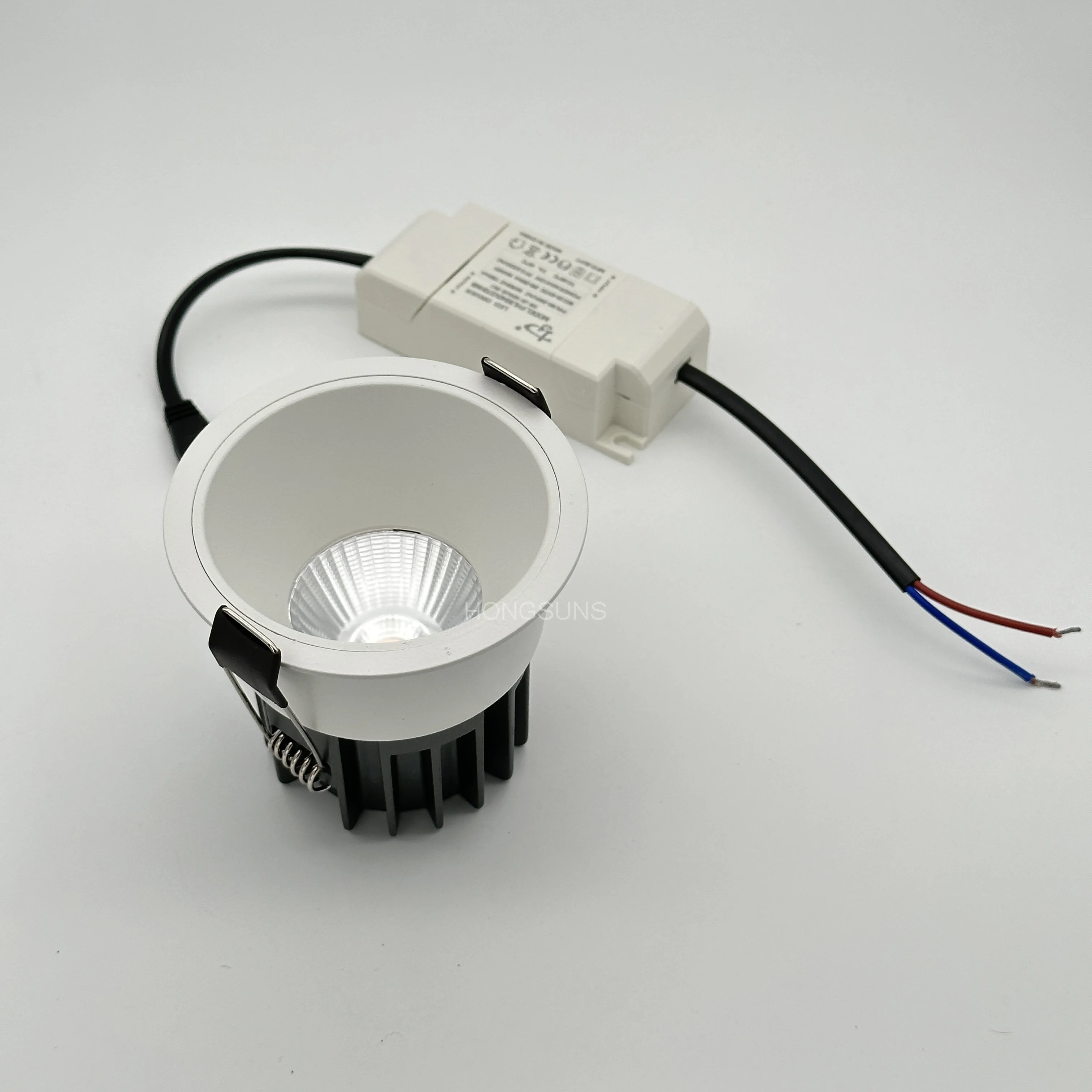 조광 가능한 LED 스포트라이트 매입형 천장 램프, 알루미늄 LED COB 조명, 5W7W9W12W15W18W, AC110V 220V, 다운라이트 홈 오피스 매장