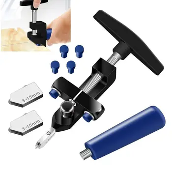 Funzionamento manuale Tagliapiastrelle in vetro 2 in 1 Tagliapiastrelle in porcellana Tagliapiastrelle Ruota per tracciare Taglio manuale di piastrelle in ceramica