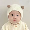 Autumn/Winter Ultra Cute Baby Hat Newborn Ear Protection Warm Plush Cap Trendy Breathable Chinese Mainland Product