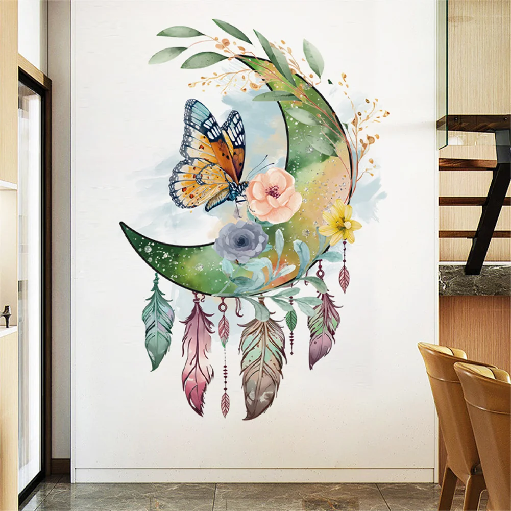 

Waterproof Wall Sticker Dream Catcher Pattern Self Adhesive Decorative Decals For Kids Room Nursery Decoration