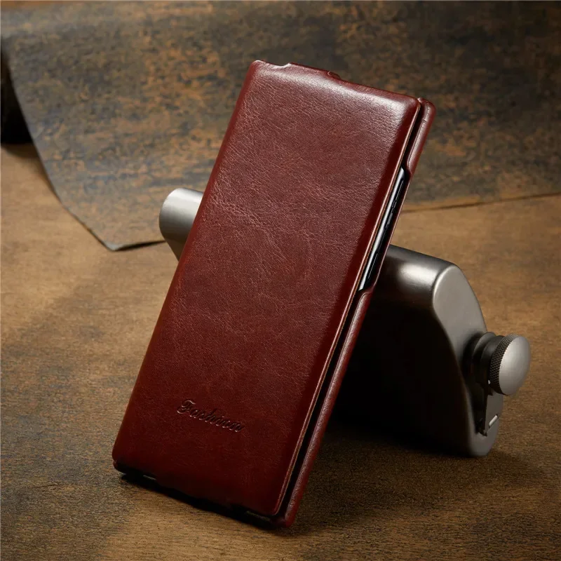 Premium Vertical Flip Leather Case - Anti-Knock Full Protection Cover
