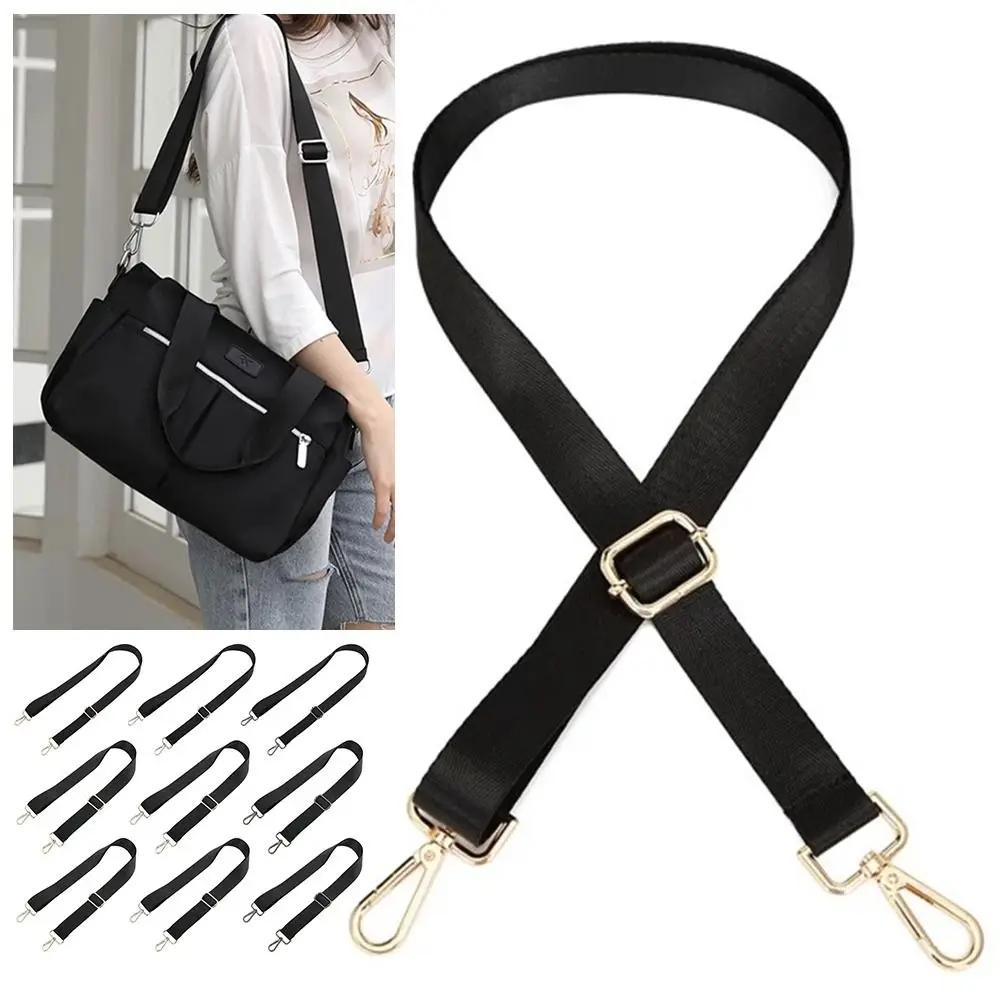 Bag Accessories Adjustable Bag Strap Nylon Black Shoulder Bag Strap Handbag Strap Crossbody Bag