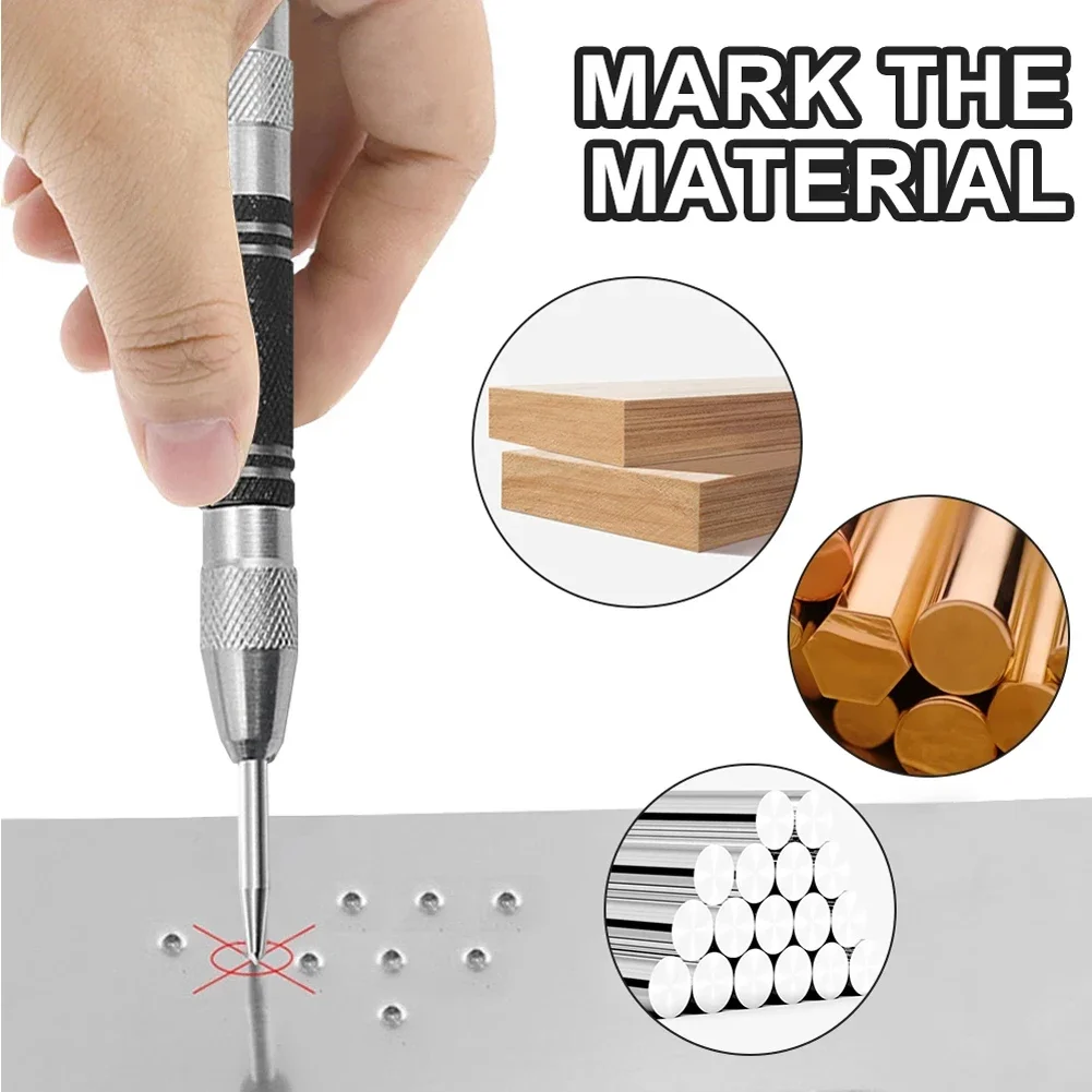 

Heavy Duty Precision Tool | Automatic Center Punch With High Hardness Sturdy Conical Point For Accurate Marking