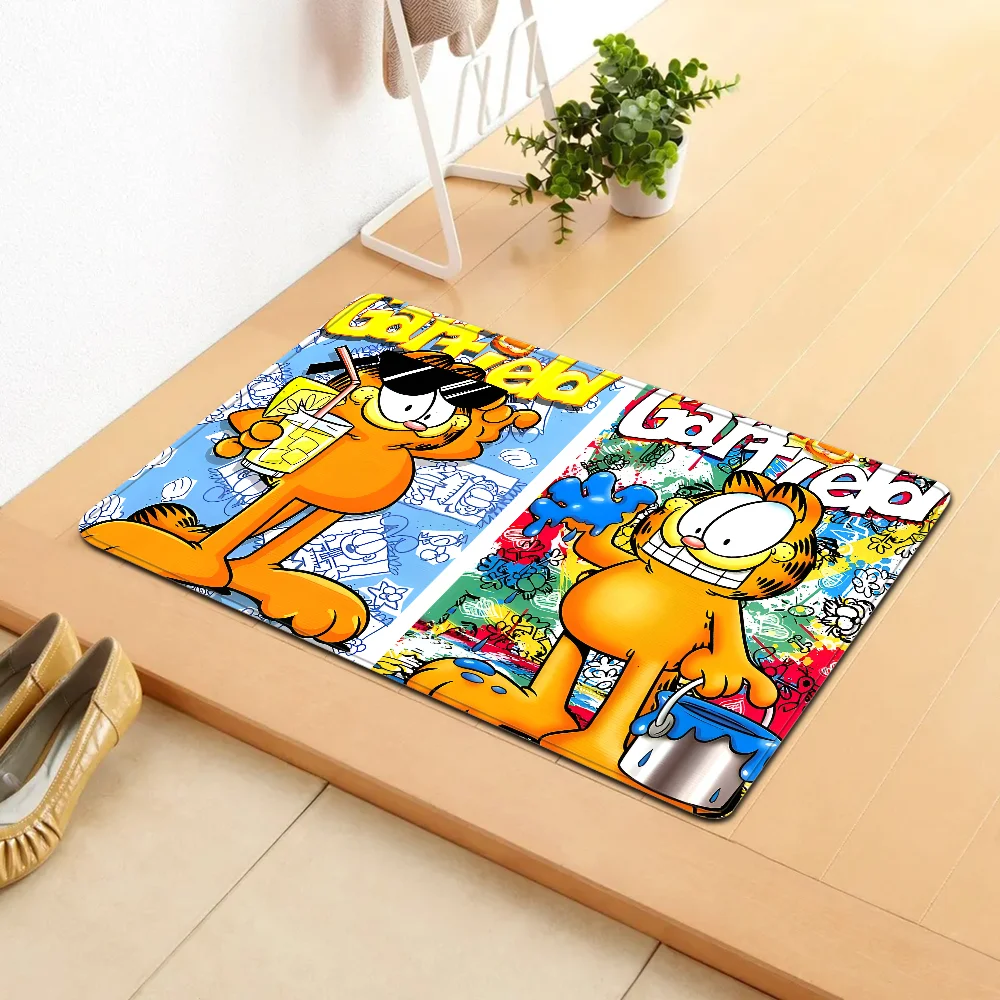 Classic 80s Garfields Bathroom Mat Non-Slip Laundry Room Mat Laundry Decor Balcony Child Living Room Toilet Rug 3