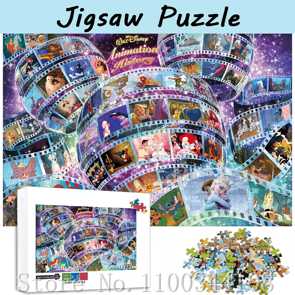 Walt Disney Animation History Jigsaw Puzzle 300/500/1000 Pieces