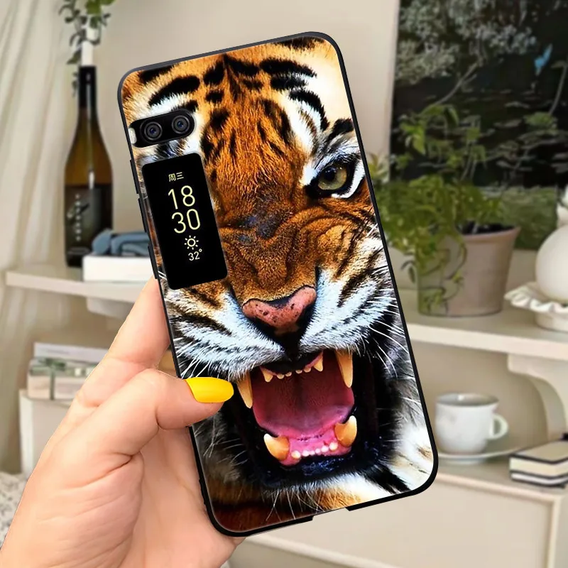 Marble Wolf Cute Silicone Soft TPU Phone Cover Case