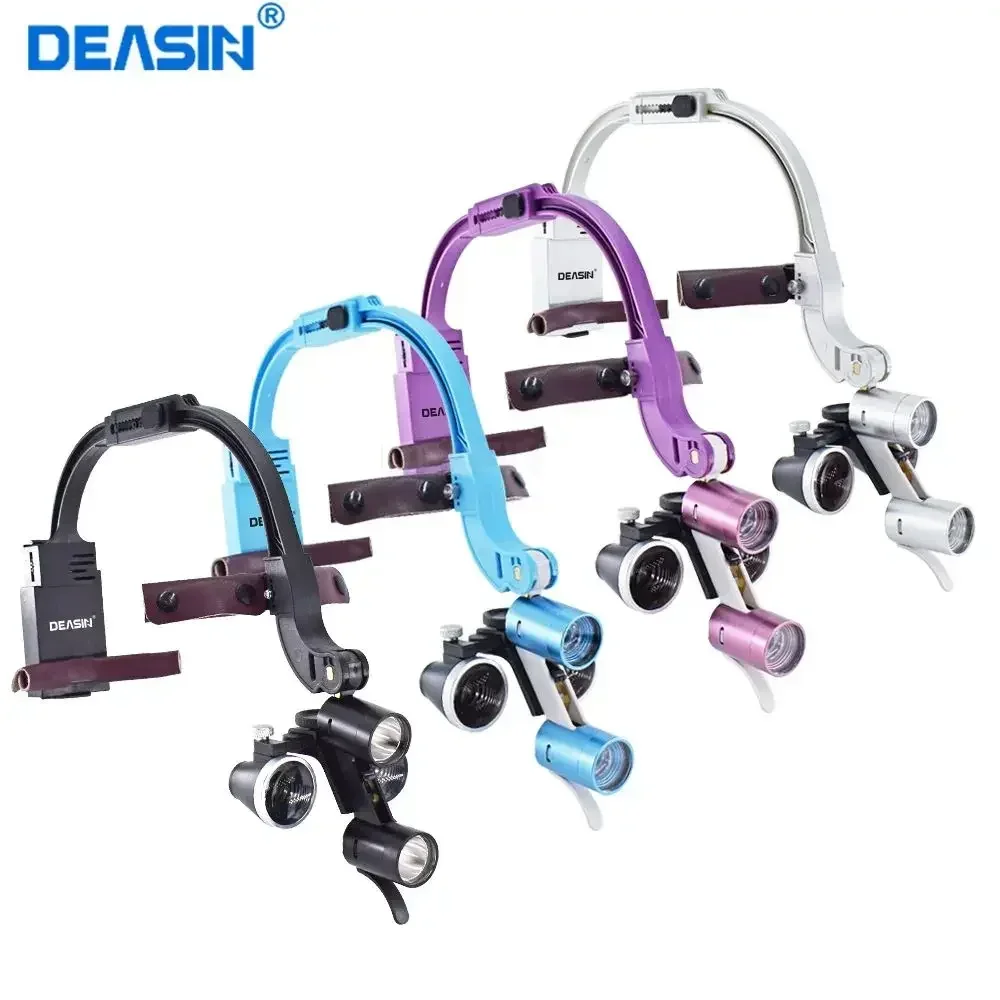 Dental Headband Bracket Surgery Medical Binocular Magnifying Glass Magnifying Glass Face Magnifying Glass