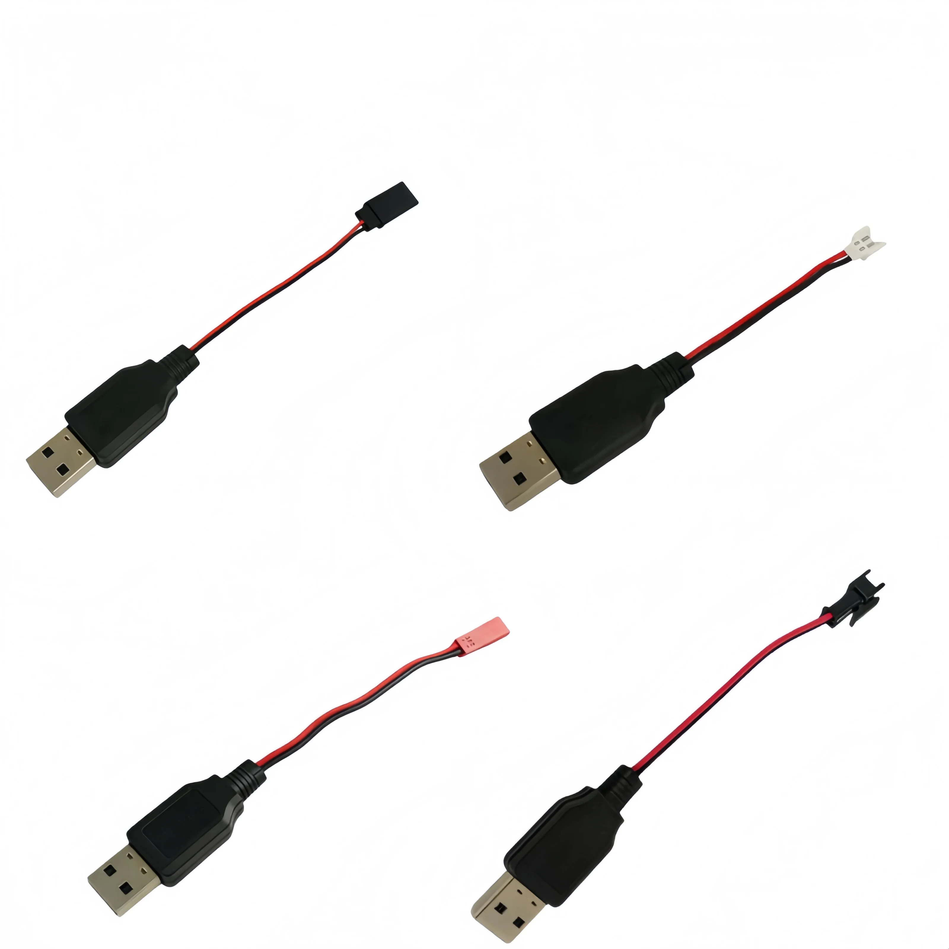 Câble Chargeur USB 3.7V pour Batterie Drone RC - JST/Futaba/SM/Air