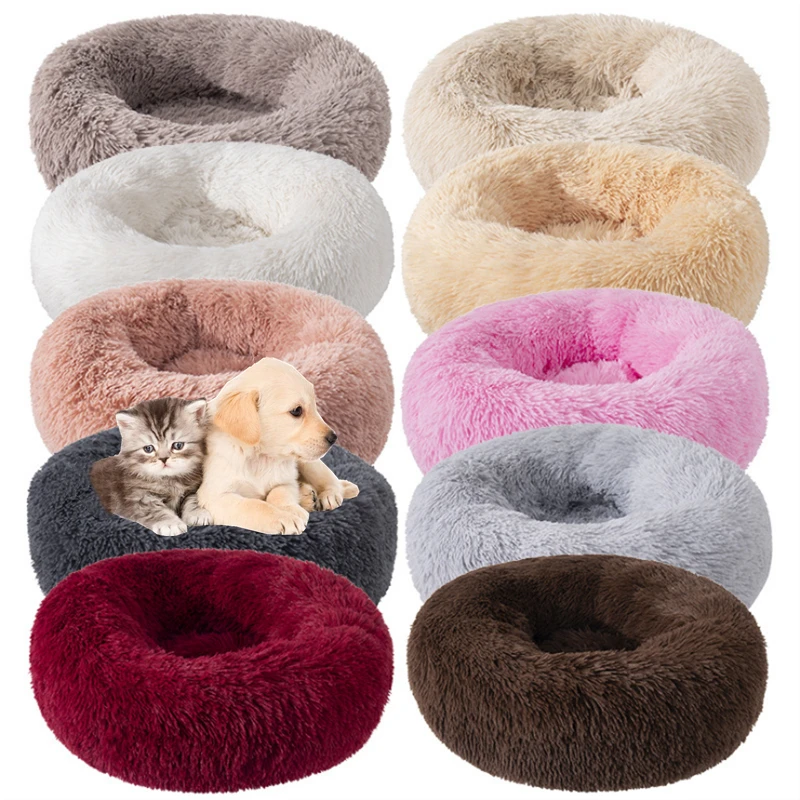 Dog Bed Super Soft Lavabile Lungo Peluche Pet Kennel Deep Sleep Dog House Tappetini In Velluto Divano Per Cestino Per Cani Pet Cat Bed Drop Shipping
