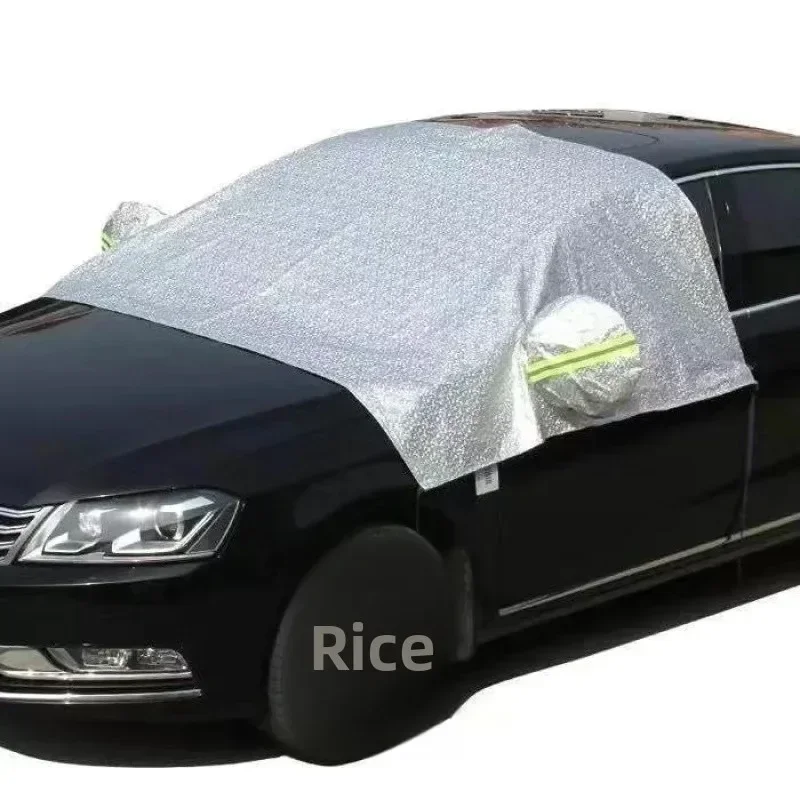 Nuova copertura per auto metà corpo parabrezza parasole isolamento termico copertura di protezione in vetro per auto antipolvere impermeabile accessori automobilistici - immagine 3