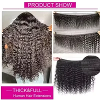 Extensions de cheveux humains brésiliens naturels Deep Wave, bouclés profonds, 24, 26, 28 pouces, pour femmes 5
