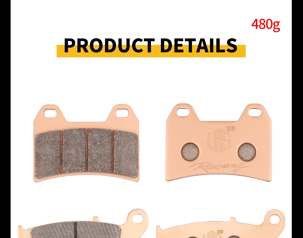 JSRAOIMG Motorradzubehör Kupferbasierte GG Gesinterte Bremsbeläge Vorne Hinten Für CFMOTO 450NK 450 NK Motorradbremsscheibe – Detail 22
