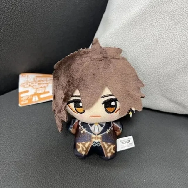 10CM Genshin Impact Tartaglia Klee Zhong Li Xiao Ganyu Albedo Fischl Plush Pendant Toy Anime Doll Mini Keychain Kids Gift