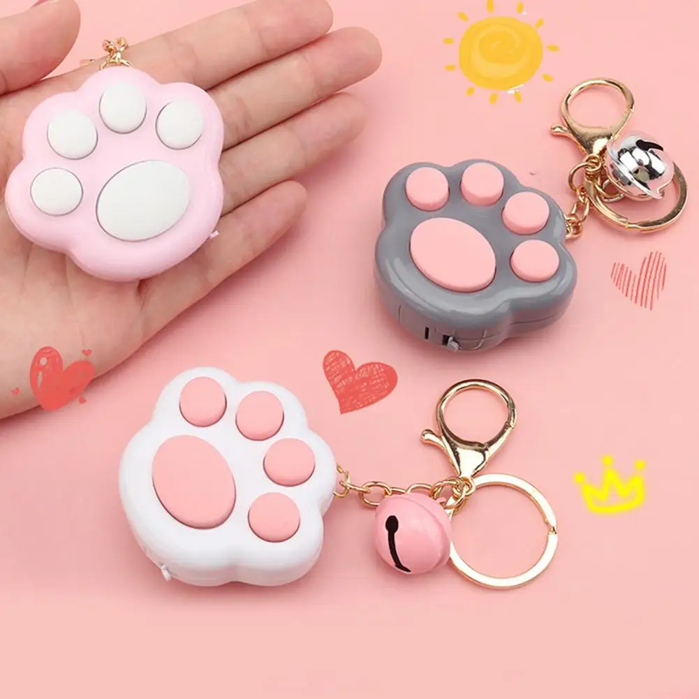 Kawaii Fidget Toys Mini Cat Paw Game Keychain Led Electronic Memory Games for Kids Adults Anxiety Stress Relief Toys Juguetes
