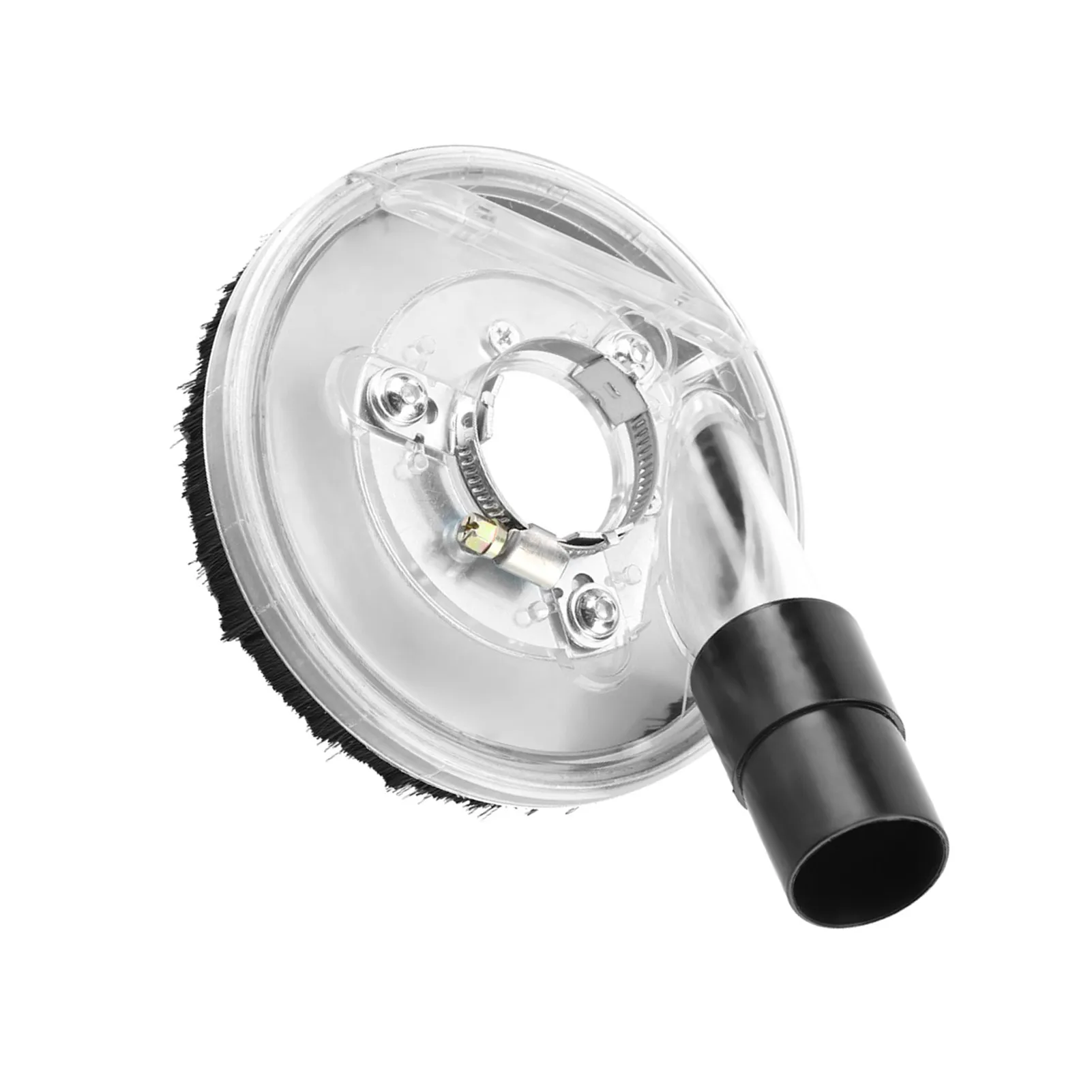 Universal Clear Vacuum Dust Shroud for Handheld Angle Grinders (80-125mm)