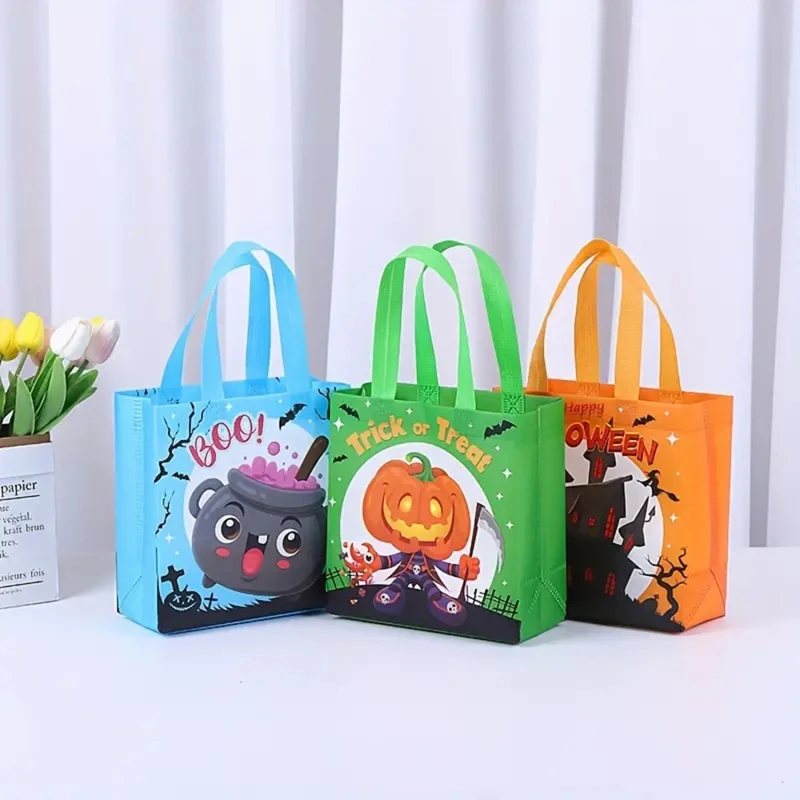 

2023 New in Christmas Gift Bags Cartoon Cute Santa Elk Snowman Printing Non Woven Handbag Hot Pressing Wholesale Party Supplies