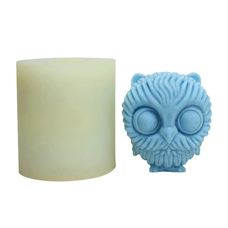 

3D Owl Candle Silicone Mold Durable Cartoon Owl Animal ScentedsCandle Resin Mold Gypsum Ornaments Mold DIY Plaster