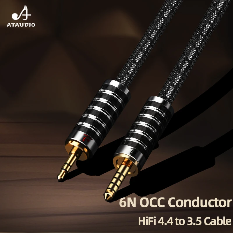 Premium ATAUDIO HiFi Silver Audio Cable - High-Fidelity Sound Transfer for Balanced Audio Devices