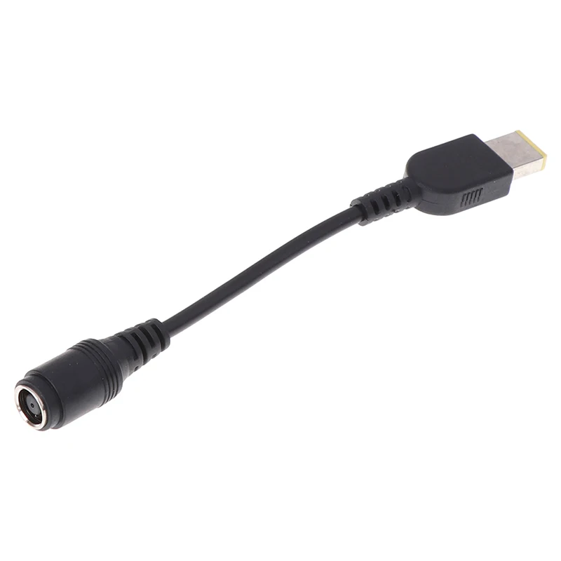 Round Jack To Square Plug End Adapter Pigtail Charger Power Adapter Converter Cable For IBM Lenovo Thinkpad 7.9*5.5mm