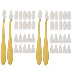 44-Piece Washable Reusable Art Blenders and Drawing Tools Set (Yellow)