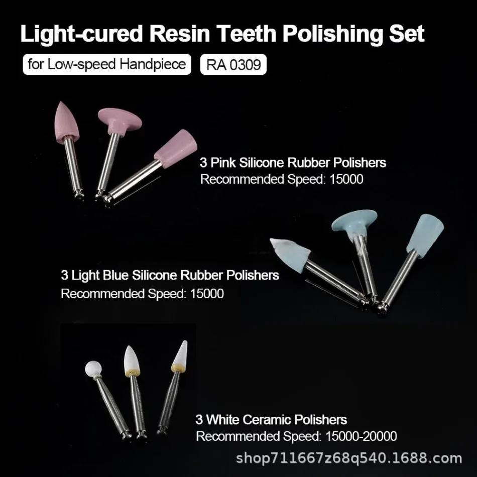 Dental Light-Curing Resin Polishing Set Composite Polishing Kit Ceramic  Silicon Rubber Dental Materials - AliExpress