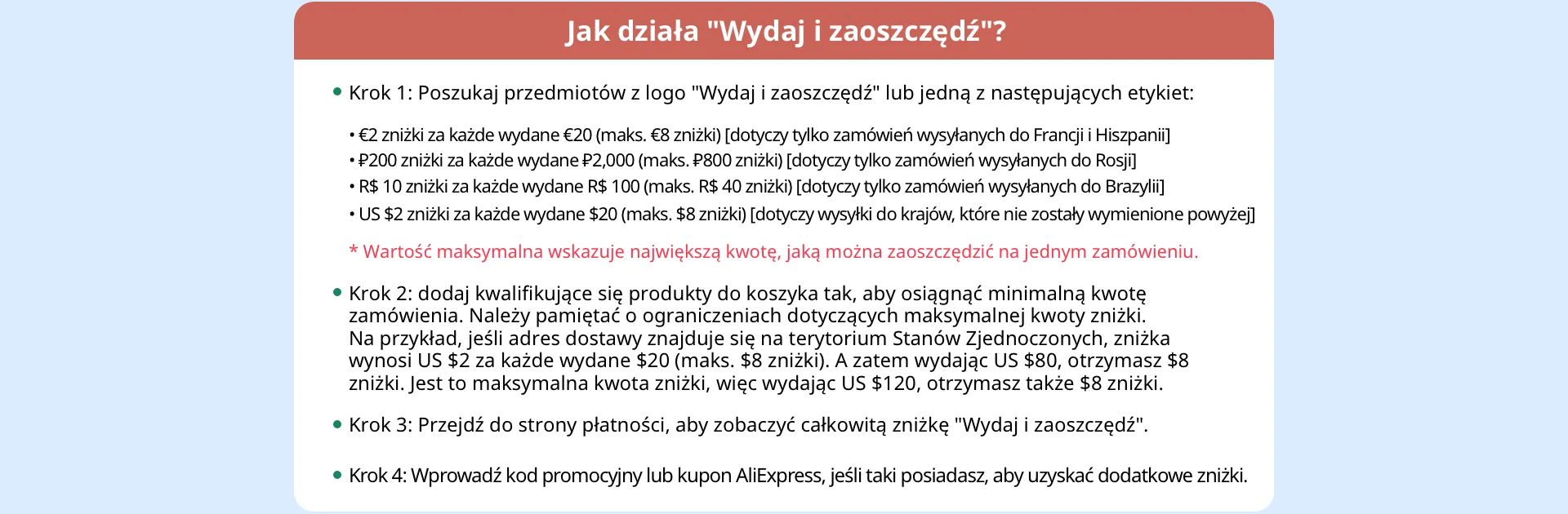 Jak działa "Wydaj i zaoszczędź"?