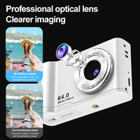 Цифровая камера CCD 64 МП с устройством чтения карт USB и адаптером Type-C, автофокусом, 16-кратным зумом — изображение 2