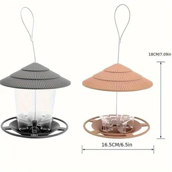 Outdoor Garden Hanging Bird Feeder - Automatic Hummingbird Feeder with Durable PP Material,  Outdoor Bird Feeder, Yard Decor - Image 4